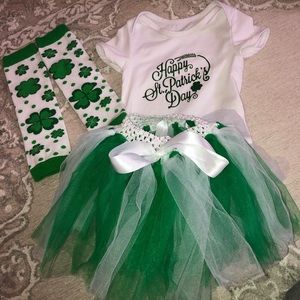 St. Patrick’s Day baby’s outfit